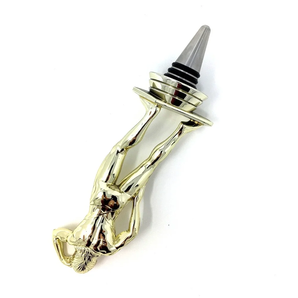 Handmade Bottle Stopper made from Repurposed Female Body Builder Trophy